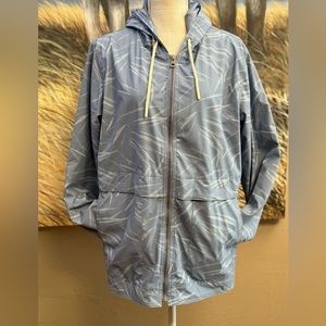 Weatherproof Vintage brand rain jacket sz LG periwinkle blue NWOT zip front